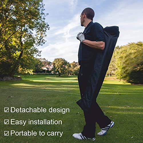 JARAGAR Large Golf Net, 10Ft x 7Ft Golf Practice Net Professional Golf Accessories with Carry Bag for Indoor and Outdoor Golf Hitting Training (Black) - Golf Gift