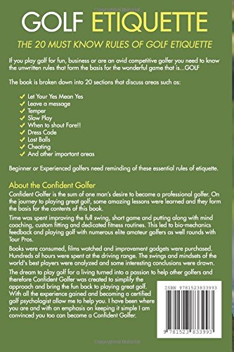 Golf Etiquette: The 20 Must Know Rules of Golf Etiquette (Golf Instruction, Golf Lessons) - Golf Gift