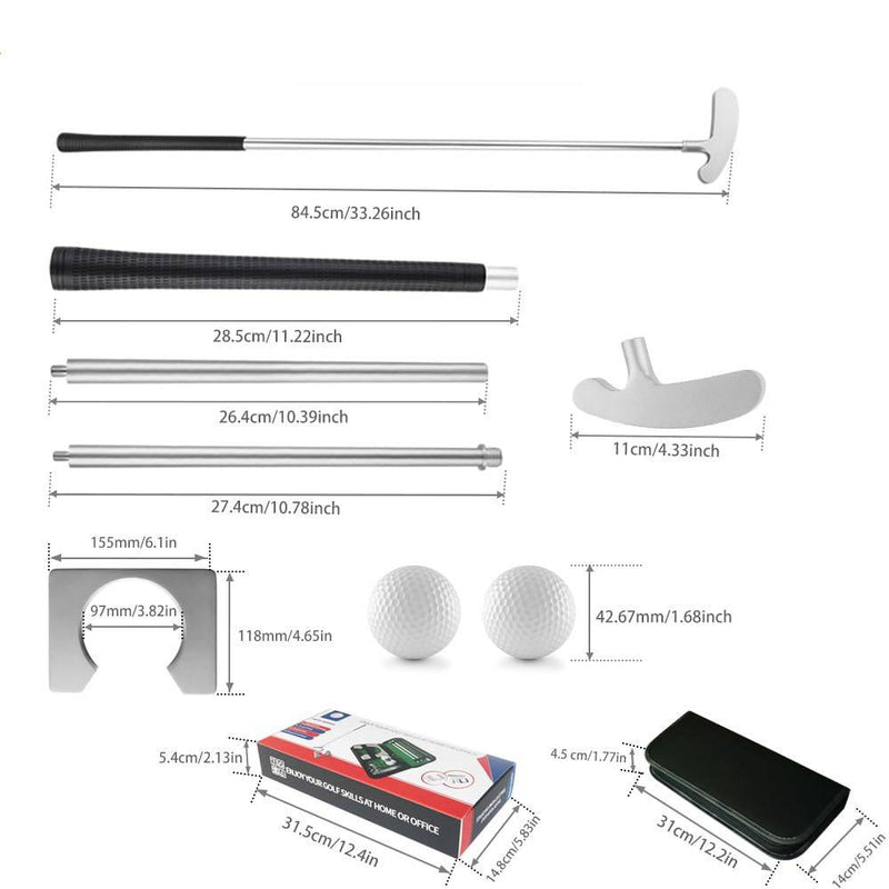Y-Nut Mini Golf Set for Indoor Putting Green - Putterball Game with Potty Putter Golf Putter, Golf Hole Cutter, and Putting Cup. Perfect Office Golf Kit and Fun Golf Games for Adults Indoor. - Golf Gift