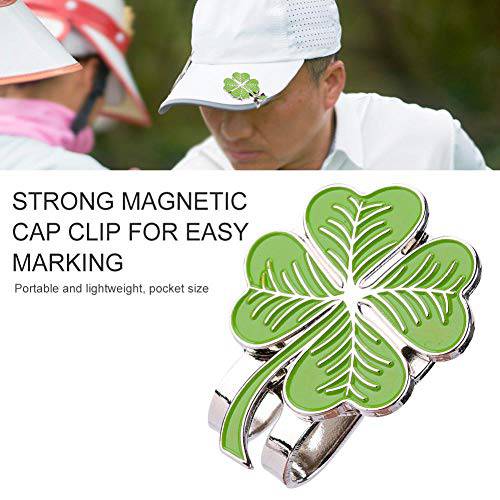 Keenso Golf Hat Clip Fit for Golf Ball Marker Magnetic Clover Hat Clamp Outdoor Sports Belt Golf Ball Marker - Golf Gift