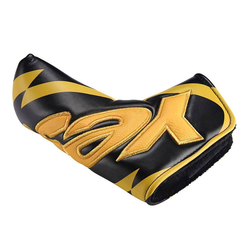 Nvanvmm Golf Club Blade Putter Cover Headcover with PU Leather Closure,Yes Patterned Golf Accessories - Golf Gift