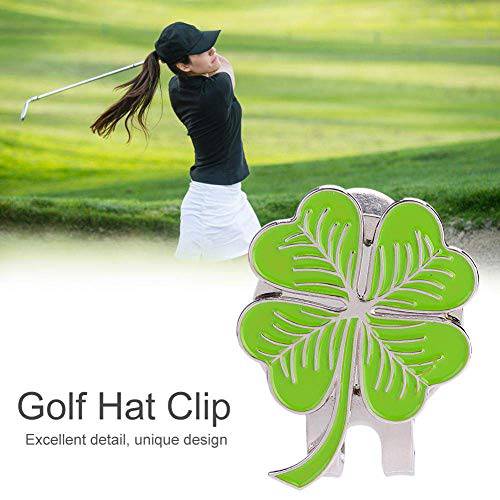 Keenso Golf Hat Clip Fit for Golf Ball Marker Magnetic Clover Hat Clamp Outdoor Sports Belt Golf Ball Marker - Golf Gift