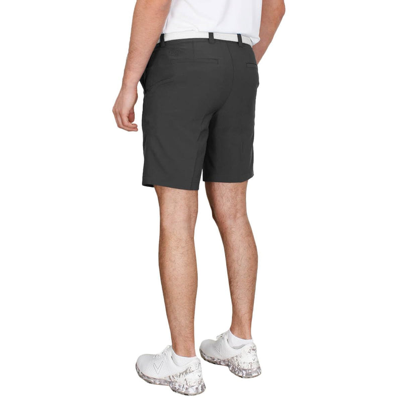 Callaway Golf Mens FF Poly Opti-Stretch Golf Shorts - Asphalt - 36" Waist - Golf Gift