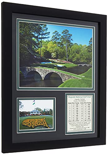 Legends Never Die Augusta National Golf Course | 12th Hole | 12" x 15" Framed Photo Collage - Golf Gift