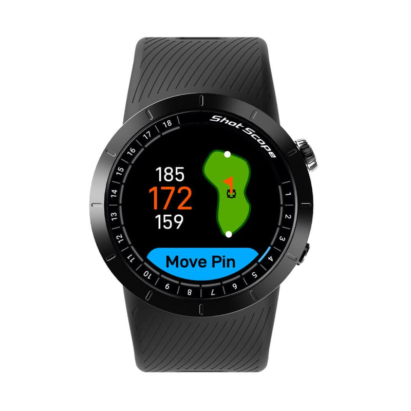 Shot Scope X5 GPS Watch and Shot Tracking System (Prestige Black) - Golf Gift