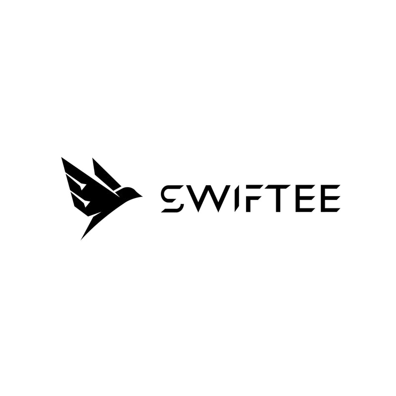 SWIFTEE Premium 10 Degree Golf Tees for Driver or Iron - Help Reduce Spin & Slice, Improve Distance & Precision (Pack of 10 Tees) (Black, 83mm) - Golf Gift