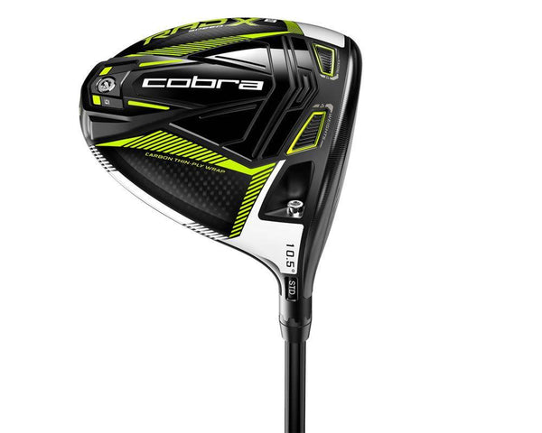 Cobra Golf 2021 Radspeed XB Driver Gloss Black-Turbo Yellow (Men's Left Hand, Project X Evenflow Ripetide, Senior Flex, 12), Standard - Golf Gift