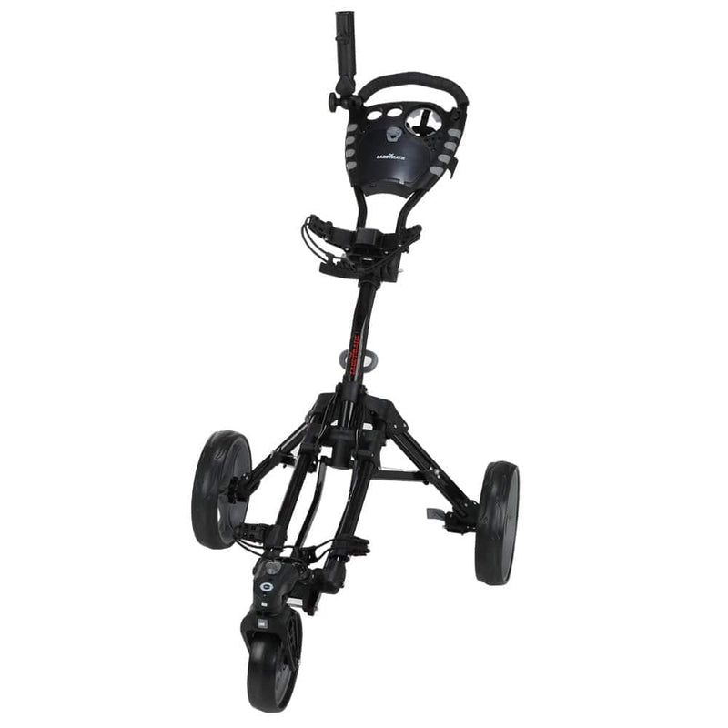 Caddymatic Golf 360 Degree SwivelEase 3 Wheel Folding Golf Cart Black - Golf Gift