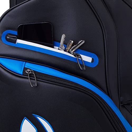 TaylorMade 2023 Deluxe Cart Bag (Black/Blue) - Golf Gift