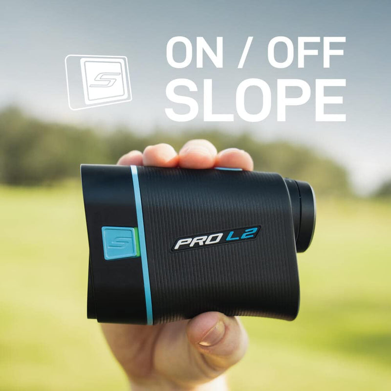 Shot Scope PRO L2 Rangefinder with Cart Magnet and Target Vibration (Blue) - Golf Gift