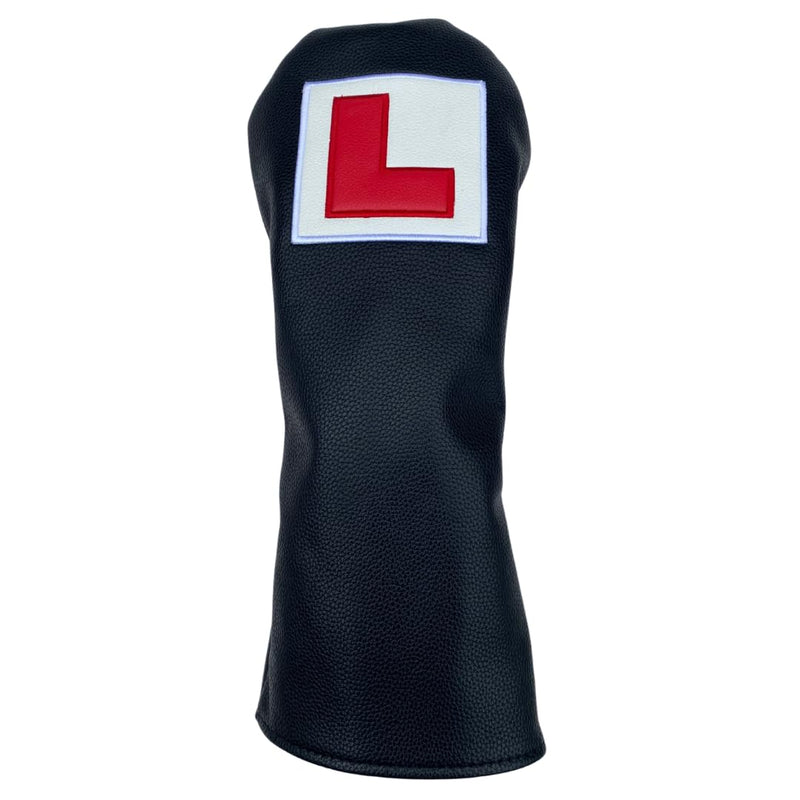 Driver Head Cover. Novelty Golf Club head covers. Golf gifts. PU Leather. (L Plate) - Golf Gift