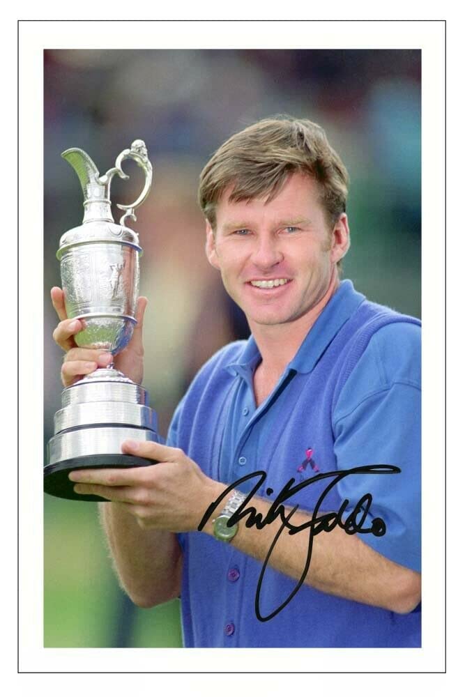 Nick Faldo - The Open Champion Signed 12x8 Inch Photo Print Pre Printed Signature Golf Autograph Gift Artwork, Wall Art - Golf Gift