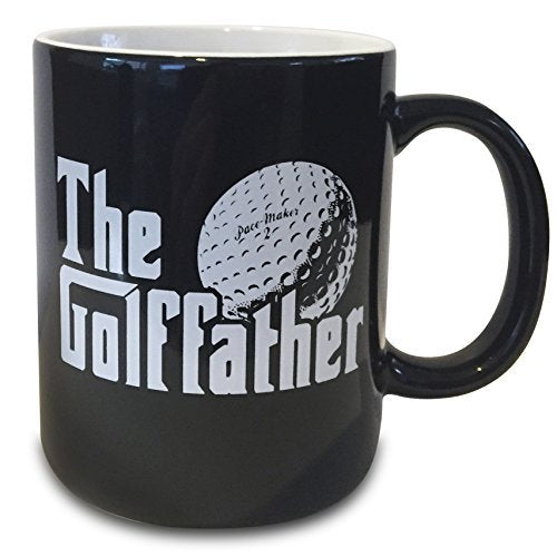 verytea The Golf Father Black Mug Cup