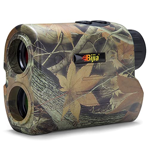 BIJIA Rangefinder - 1100Yards Multi-Function, Slope Correction, Flag-locking with Vibration, Speed, Angle, Scan, Distance Measure, 6x Magnification, Water Resistant, for Archery, Golf, Hunting - Golf Gift