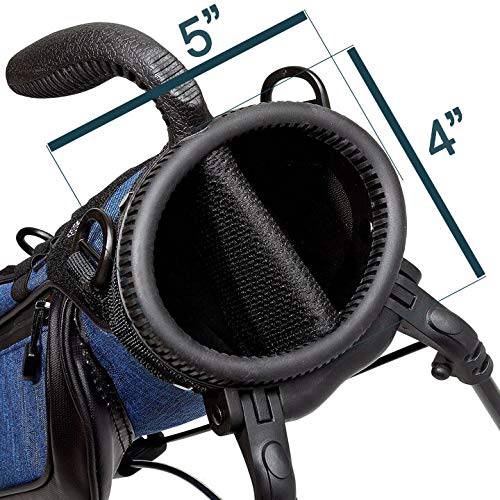 Sunday Golf Loma Bag – Holds 5 to 7 Clubs – Ultra Lightweight Sunday Carry Bag with Strap Stand – Par 3 and Pitch n Putt Courses, 31 Inches Tall - Golf Gift