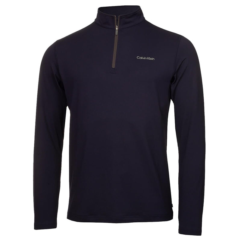 Calvin Klein Mens Newport Half Zip Sweater - Navy - XL - Golf Gift