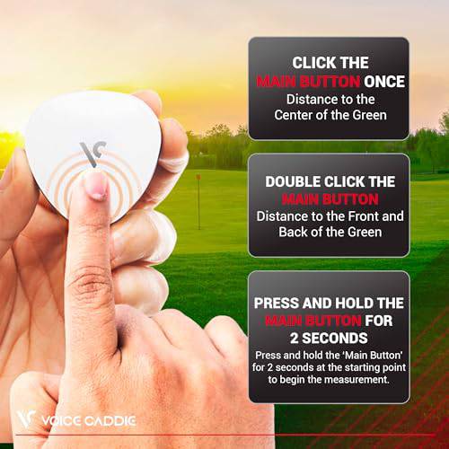 VOICE CADDIE VC300SE Voice Golf GPS, White - Golf Gift