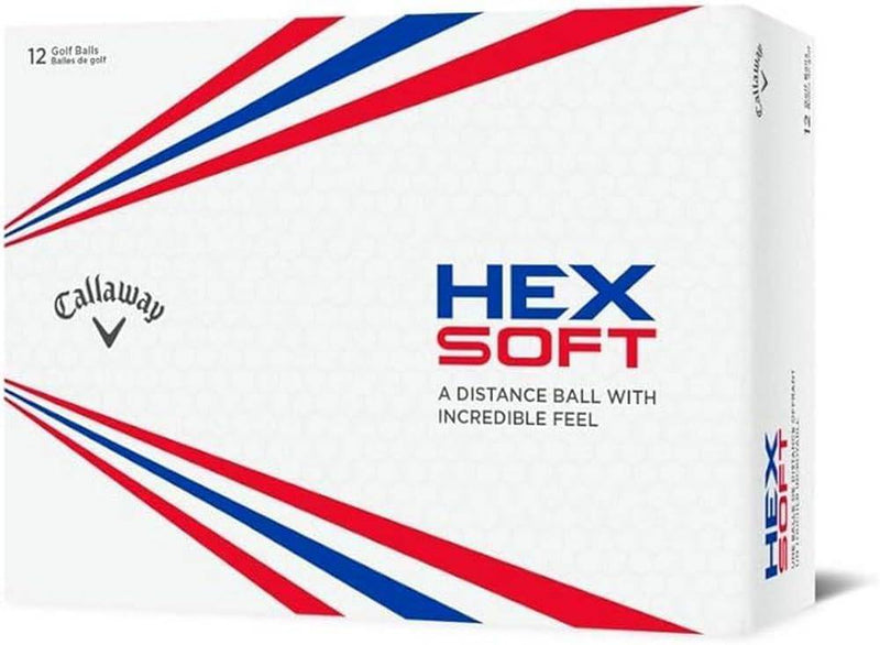 Callaway Golf Hex Soft Golf Balls 2019, White, One Dozen - Golf Gift