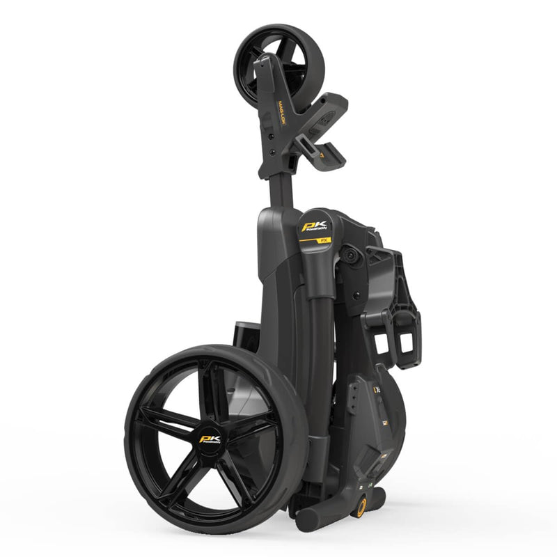 PowaKaddy Unisex FX1 Lithium Golf Trolley - Black/Yellow - One Size - Golf Gift