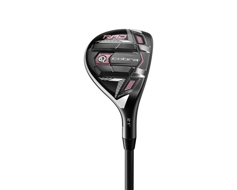 Cobra Golf 2021 Radspeed Hybrid Gloss Black-Elderberry (Women's Right Hand, UST Recoil 450 ESX, Ladies Flex, 21) - Golf Gift