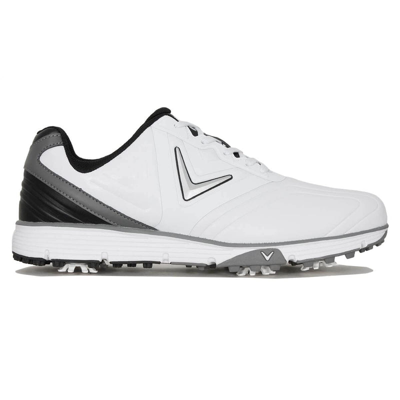 Callaway Golf Mens Chev Max Golf Shoes - White/Black - UK 9 - Golf Gift