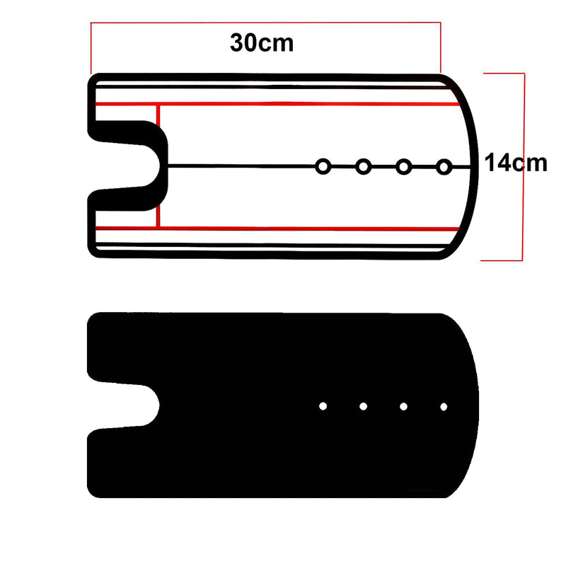 Yeahmart Golf Putting Alignment Mirror Training Aid Trainer Eye Line Practice Your Putting Alignment Tool 12x5.5 inch - Golf Gift