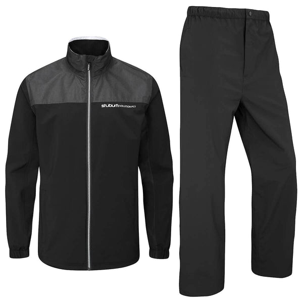 Stuburt Golf Mens Evolution PCT Waterproof Golf Suit - Black - XXL - Golf Gift