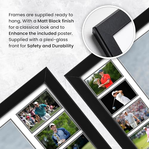 Rory Mcllroy Signed Poster Print- Limited Edition Autograph Fan Gift – Collectible Memorabilia Merchandise (Framed A3 (30x40cm)) - Golf Gift