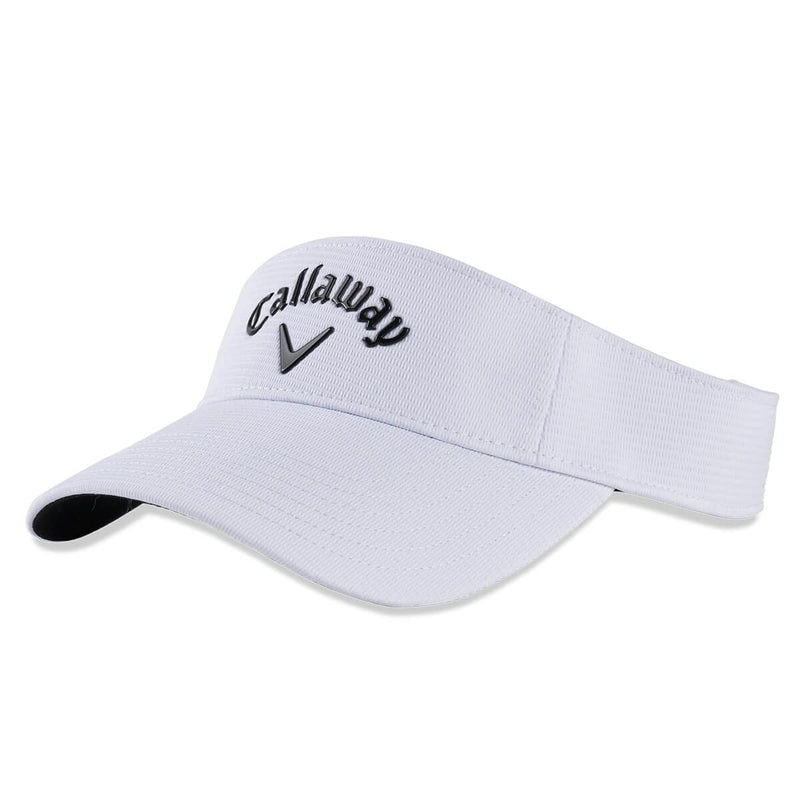 Callaway Unisex Hw Cg Liquid Metal Visor Wht or Blk 22, White/Black, One Size UK - Golf Gift