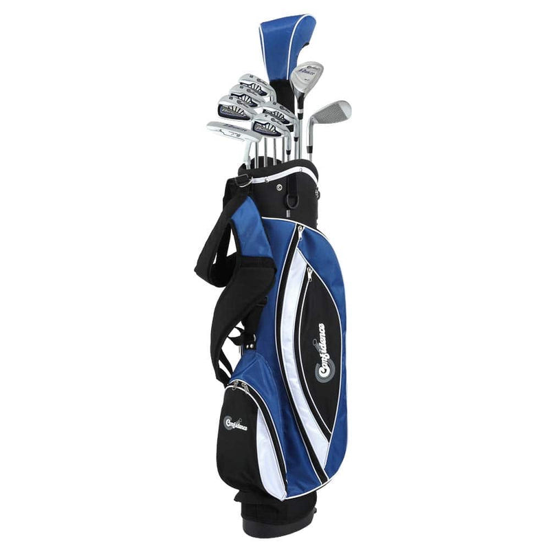 Confidence Power III Hybrid Men Right Handed Golf Clubs Set + Bag (Standard Length) - Golf Gift