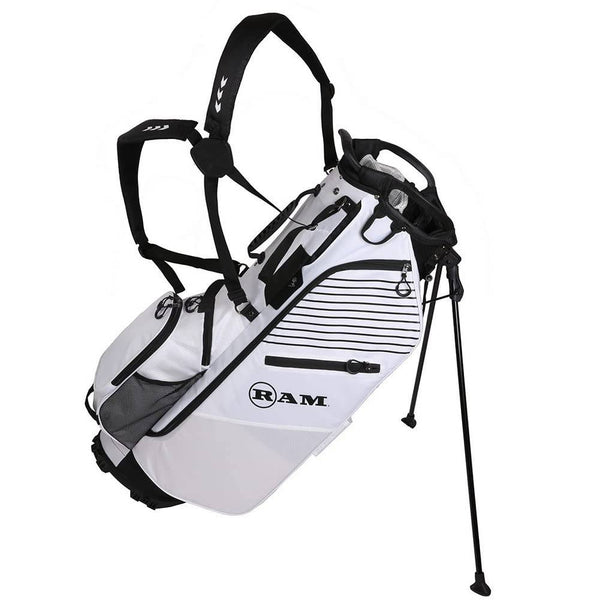 Ram Golf FX 14 Divider Stand Carry Bag, White - Golf Gift