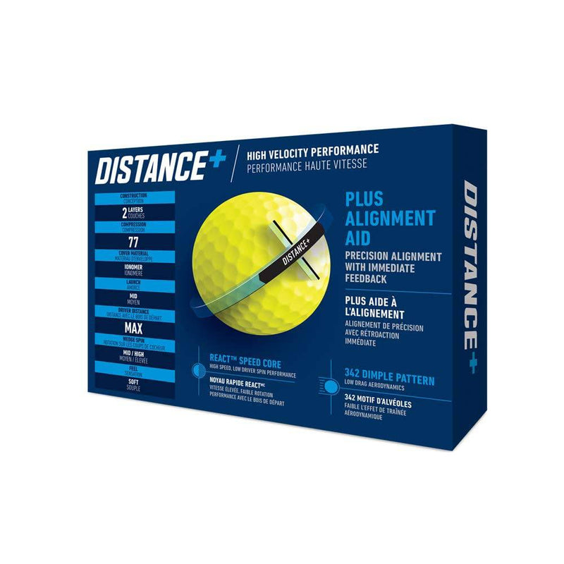 TaylorMade 2021 Yellow Distance+ Golf Balls - Golf Gift