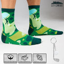CityComfort Golf Gift Set – Novelty Socks & Keyring for Men