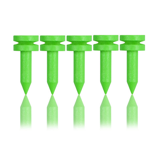 LIKOSO Bamboo Golf Tees Green 25MM Pack of 100 Non Plastic Castle Tees Biodegradable Sustainable - Golf Gift