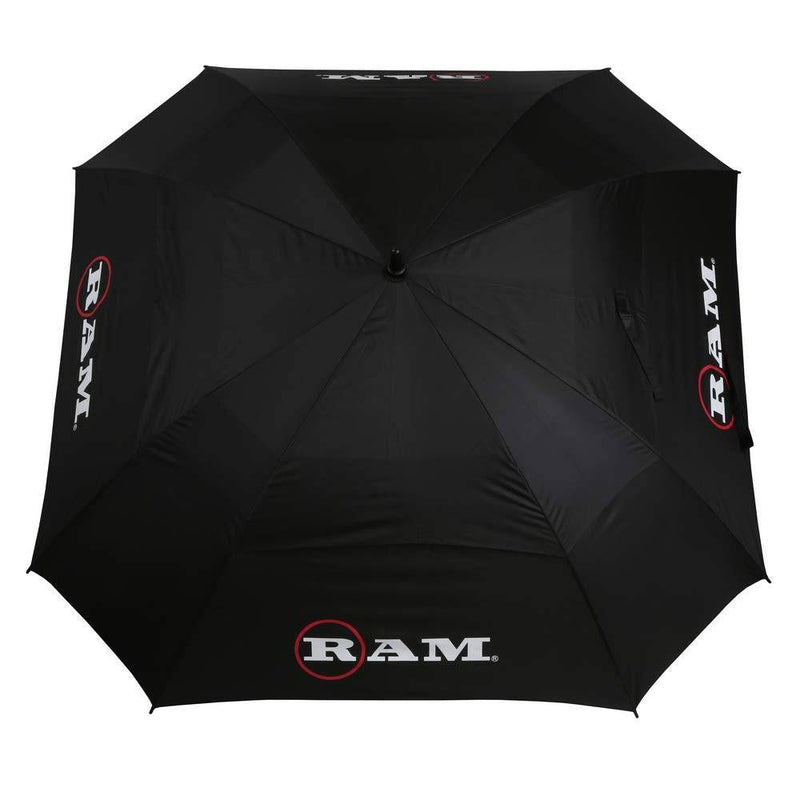 2 Pack Ram FX Tour Premium 64" Extra Large Square Golf Umbrellas Black/Blue - Golf Gift