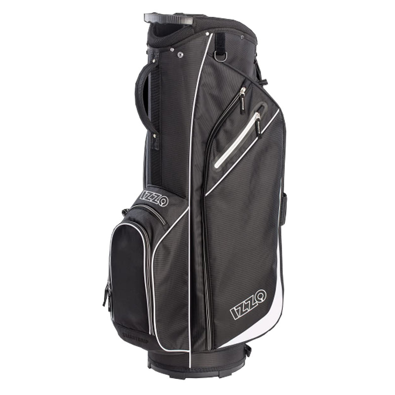 Izzo Golf Izzo Ultra-Lite Cart Golf Bag with Single Strap & Exclusive Features, Black - Golf Gift