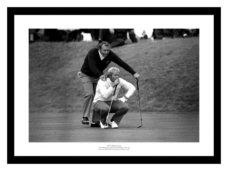 Jack Nicklaus & Arnold Palmer 1973 Ryder Cup Golf Photo Memorabilia - Golf Gift