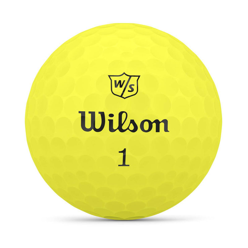 Wilson Staff Golf Balls, Duo Soft, Two-Piece Golf Ball, 12 Balls, Yellow - Golf Gift