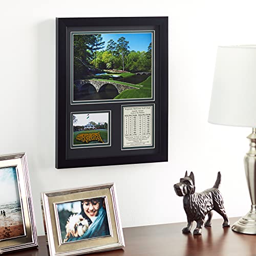 Legends Never Die Augusta National Golf Course | 12th Hole | 12" x 15" Framed Photo Collage - Golf Gift