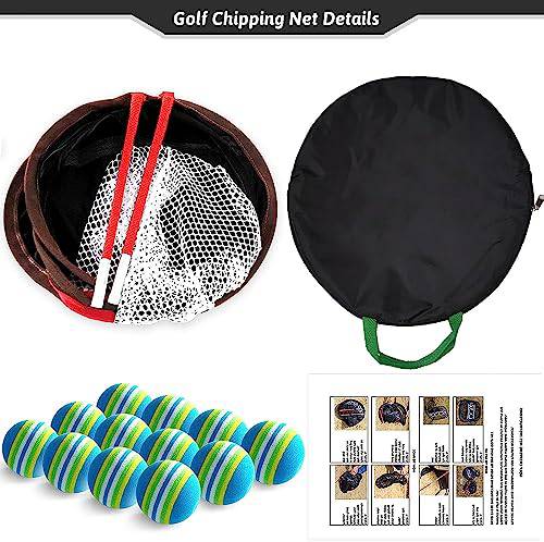 Kapler Golf Chipping Net: Golf Chipping Practice Net in Garden Backyard - Golf Gift