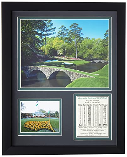 Legends Never Die Augusta National Golf Course | 12th Hole | 12" x 15" Framed Photo Collage - Golf Gift