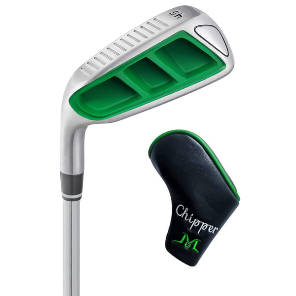 MAZEL Golf Chipper Club for Men,Green Head Golf Wedge 35,45,55,60 Degree,Right & Left Handed,35 Inch (45 Degrees, Left-Handed) - Golf Gift