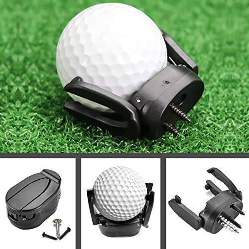 Ailzos Golf Ball Retrievers Mini Foldable Golf Ball Pick Up Tool Saver Putter Grip Black Retriever Plastic Claw Grabber Ball Claw Putter Golf Accessories Tool 3 Pack - Golf Gift