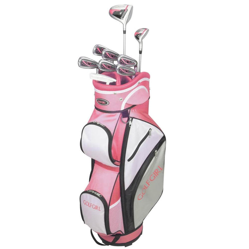 GolfGirl FWS3 Ladies Golf Clubs Set with Cart Bag, All Graphite, Right Hand, Pink - Golf Gift