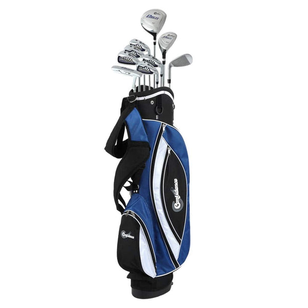 Confidence Power III Hybrid Men Right Handed Golf Clubs Set + Bag (Standard Length) - Golf Gift