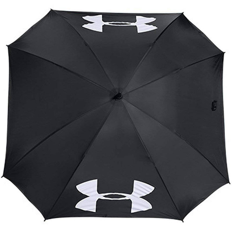 Under Armour 2023 UA 68" Double Canopy Golf Umbrella - Black/High Vis Yellow - Golf Gift