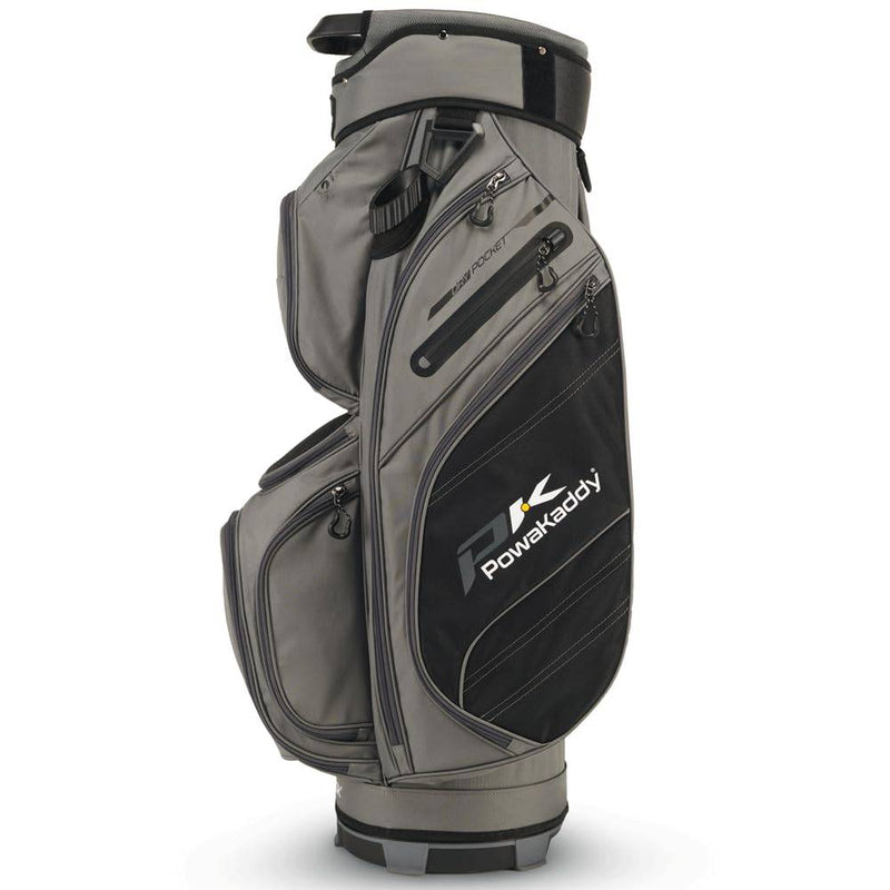 PowaKaddy DLX LITE GOLF CART BAG - GUN METAL/WHITE - Golf Gift