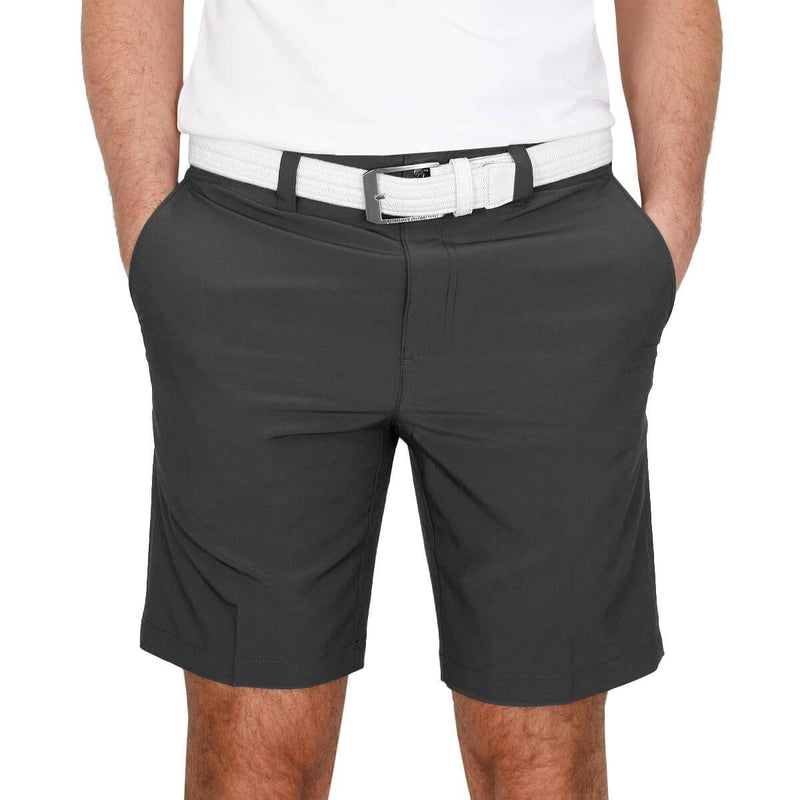 Callaway Golf Mens FF Poly Opti-Stretch Golf Shorts - Asphalt - 36" Waist - Golf Gift