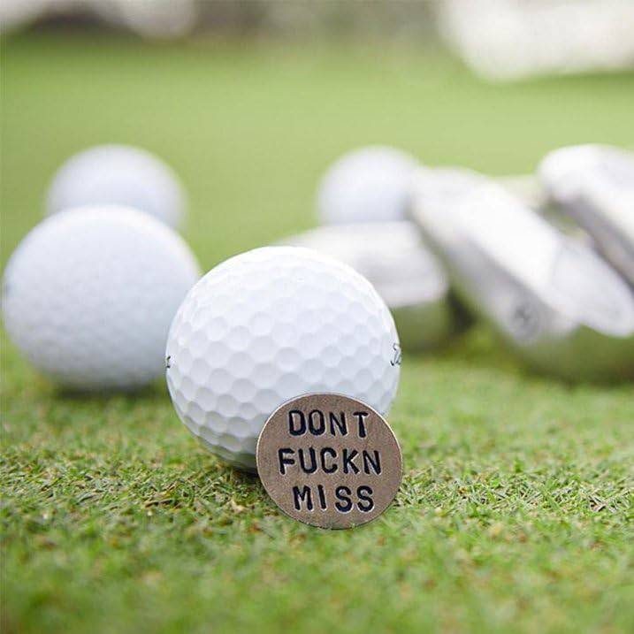 Adult Humor Novelty Golf Ball Markers Funny Golf Ball Marker for Men with Funny Words Unique Golf Gag Gifts for Men or Women Golfers On-Course Accessories - Golf Gift