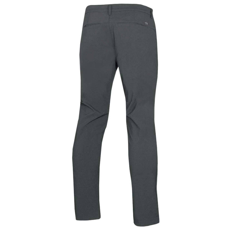 Calvin Klein Mens Tech Slim Fit Trousers - Steel - 34R - Golf Gift